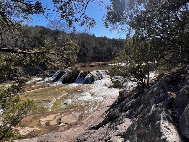 Bridal Falls swimming area at Turner Falls Park Oklahoma