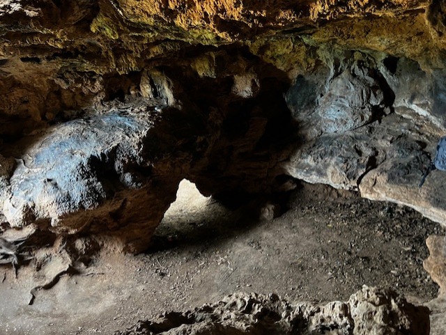 View inside Outlaw Cave
